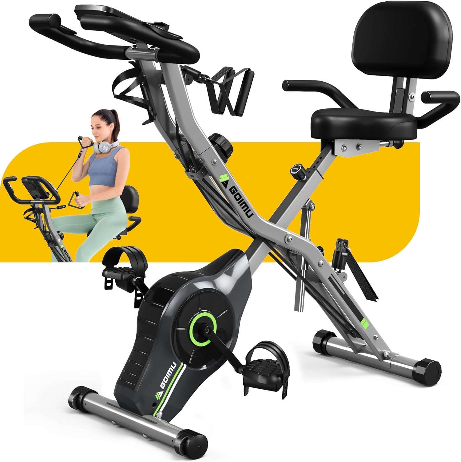 Sunny Health & Fitness Mini Steppers for Exercise at Home, Stair Step Workout Machine, Full Body Cardio Equipment, with Optional Free SunnyFit App Connection and Resistance Band